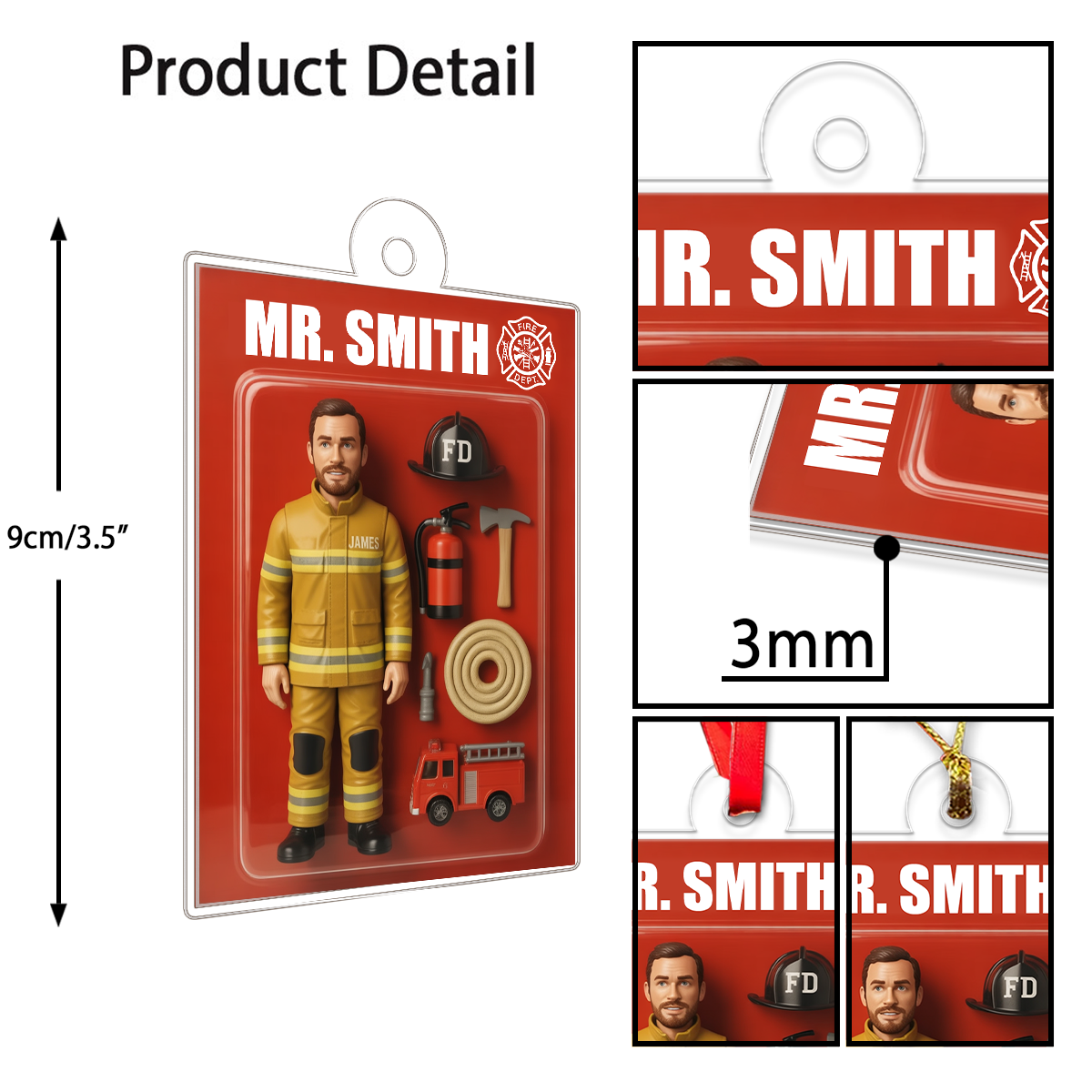 Custom Photo US Firefighter