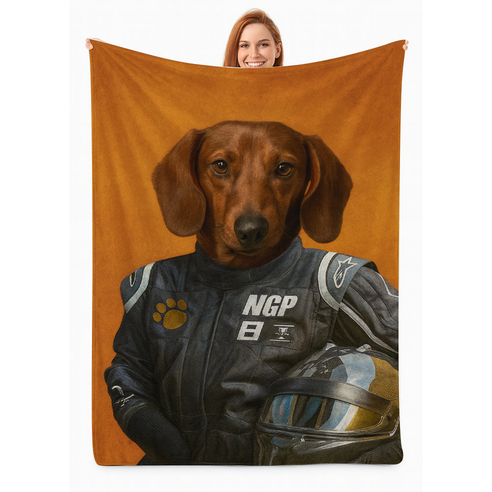 Custom Photo Dog Racer BlanketGift For Dog Lovers