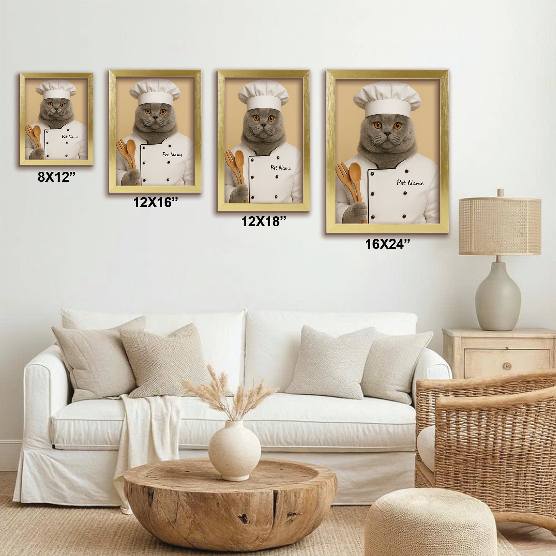 Custom Photo Cat Chef For Cat Lover