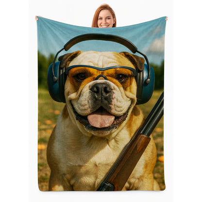 Custom Photo Lacrosse Dog BlanketGift For Dog Lovers