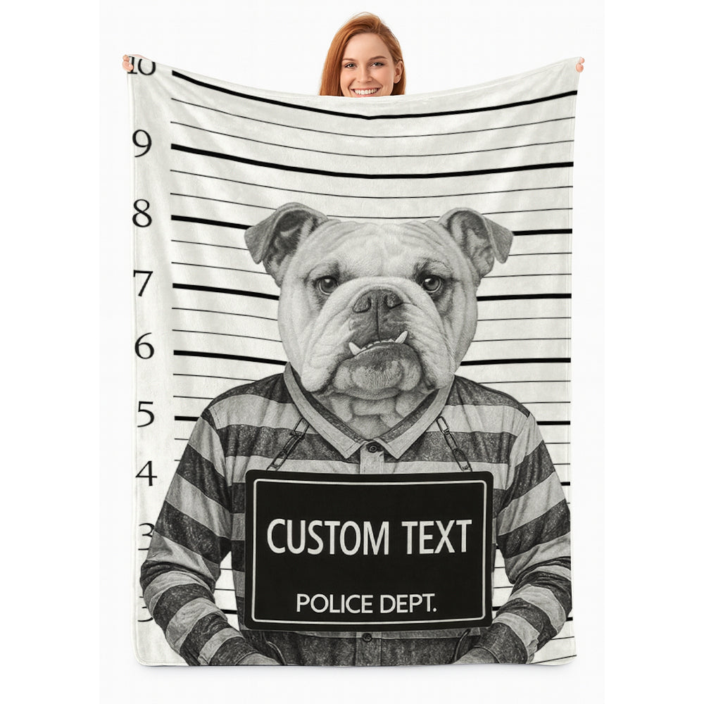 Custom Photo Dog Wanted By Pawlice Blanket Gift For Dog Lover