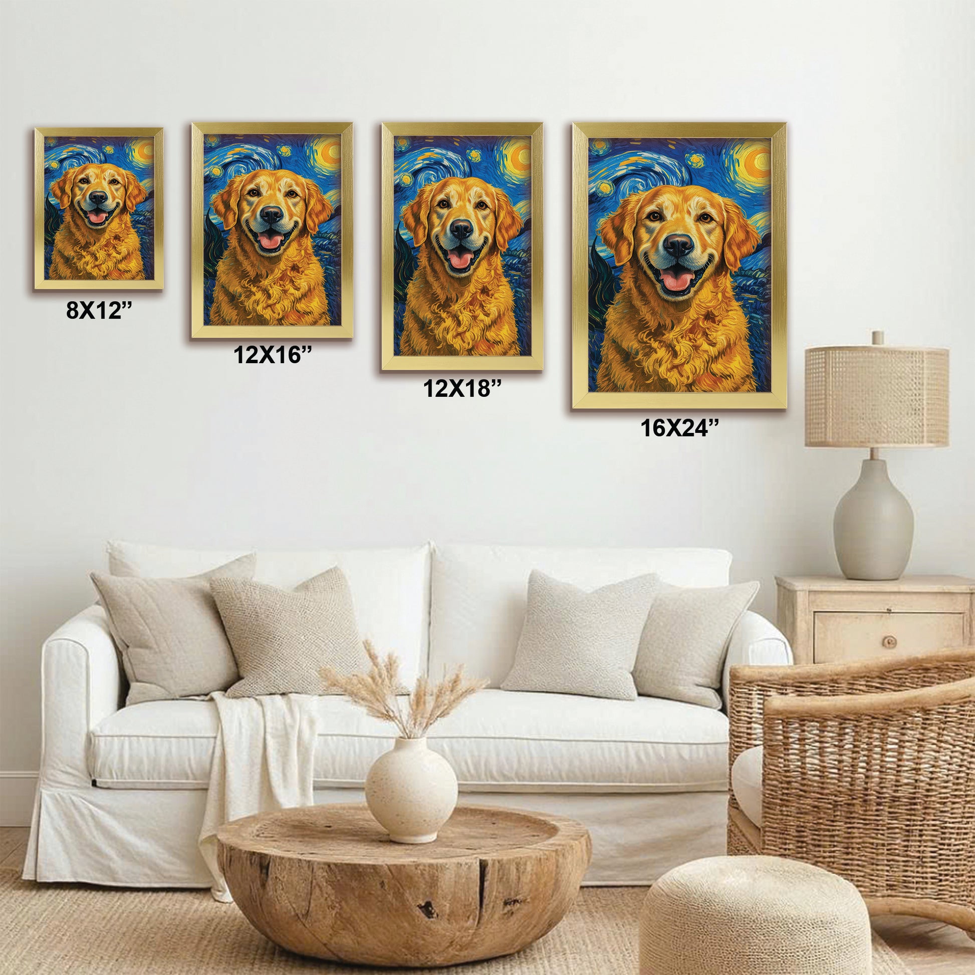 Custom Photo Dog Starry Night