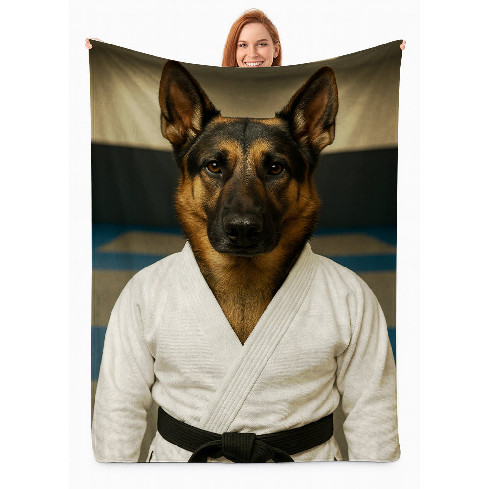 Custom Photo Jiu Jitsu Dog BlanketGift For Dog Lovers