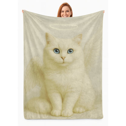 Custom Photo Cat Angel In Heaven _ Gifts For Cat Lovers