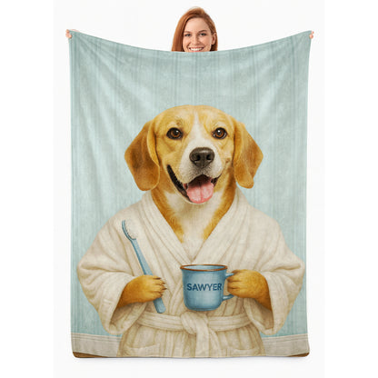 Custom Photo Dog Bathroom BlanketDog Gifts Lovers
