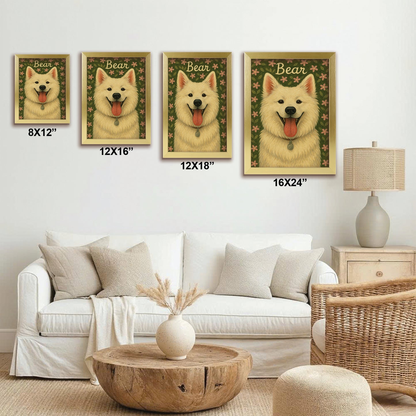 Custom Dog Portraits From Photo From Photo