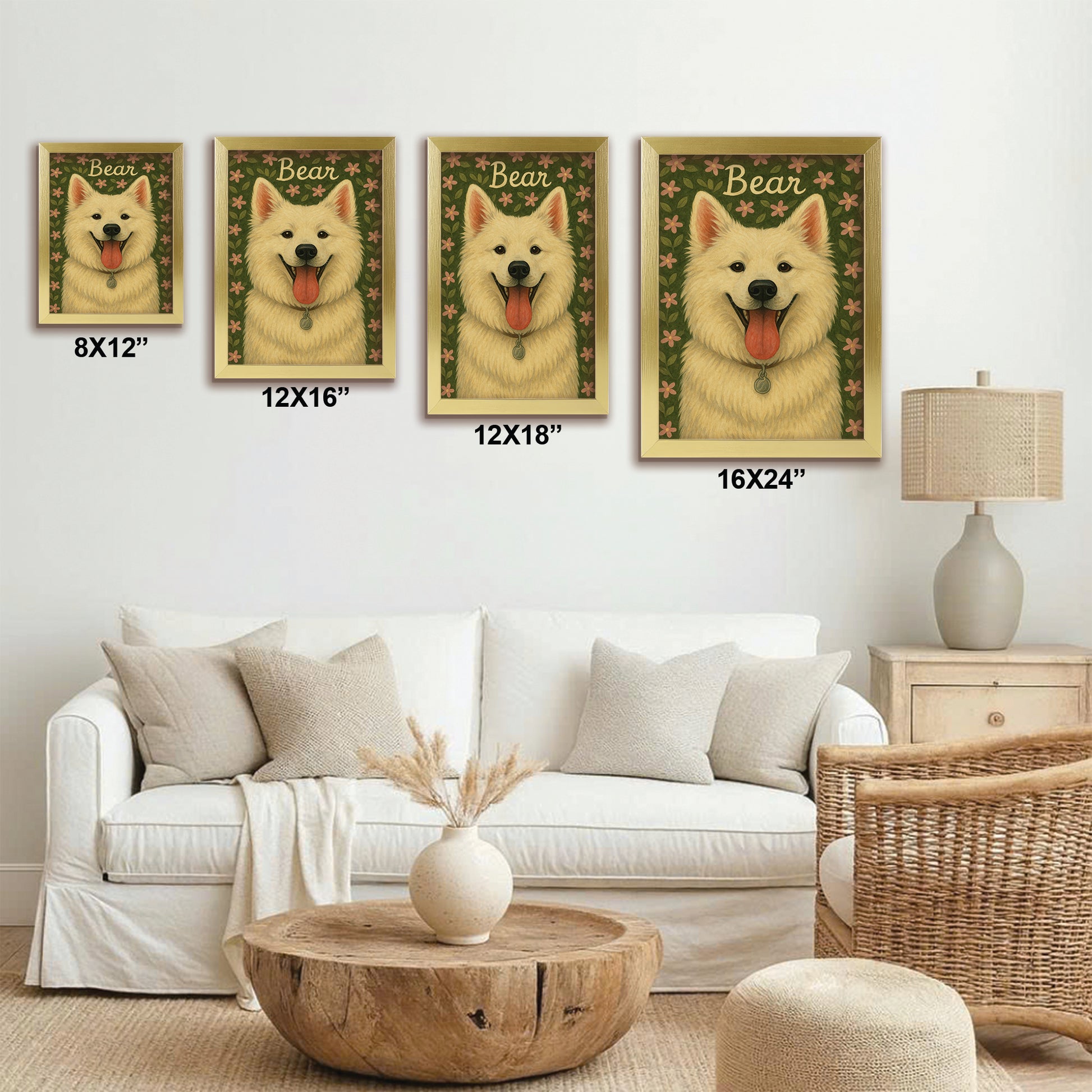 Custom Dog Portraits From Photo From Photo