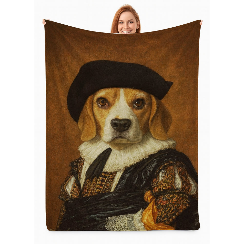 Custom Photo Royal Dog BlanketDog Lover Gifts