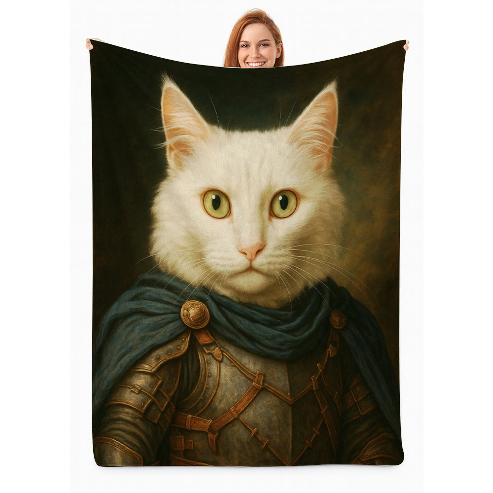 Custom Cat Photo Viking Blanket _ Gift For Cat Lovers