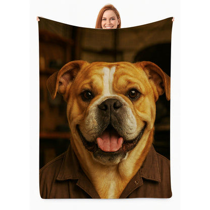 Custom Photo Mechanic Dog BlanketGift For Dog Lovers