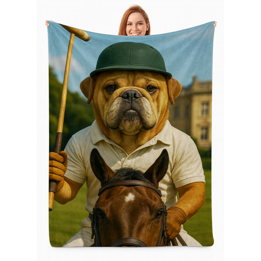 Custom Photo Polo Sport Dog BlanketGift For Dog Lovers