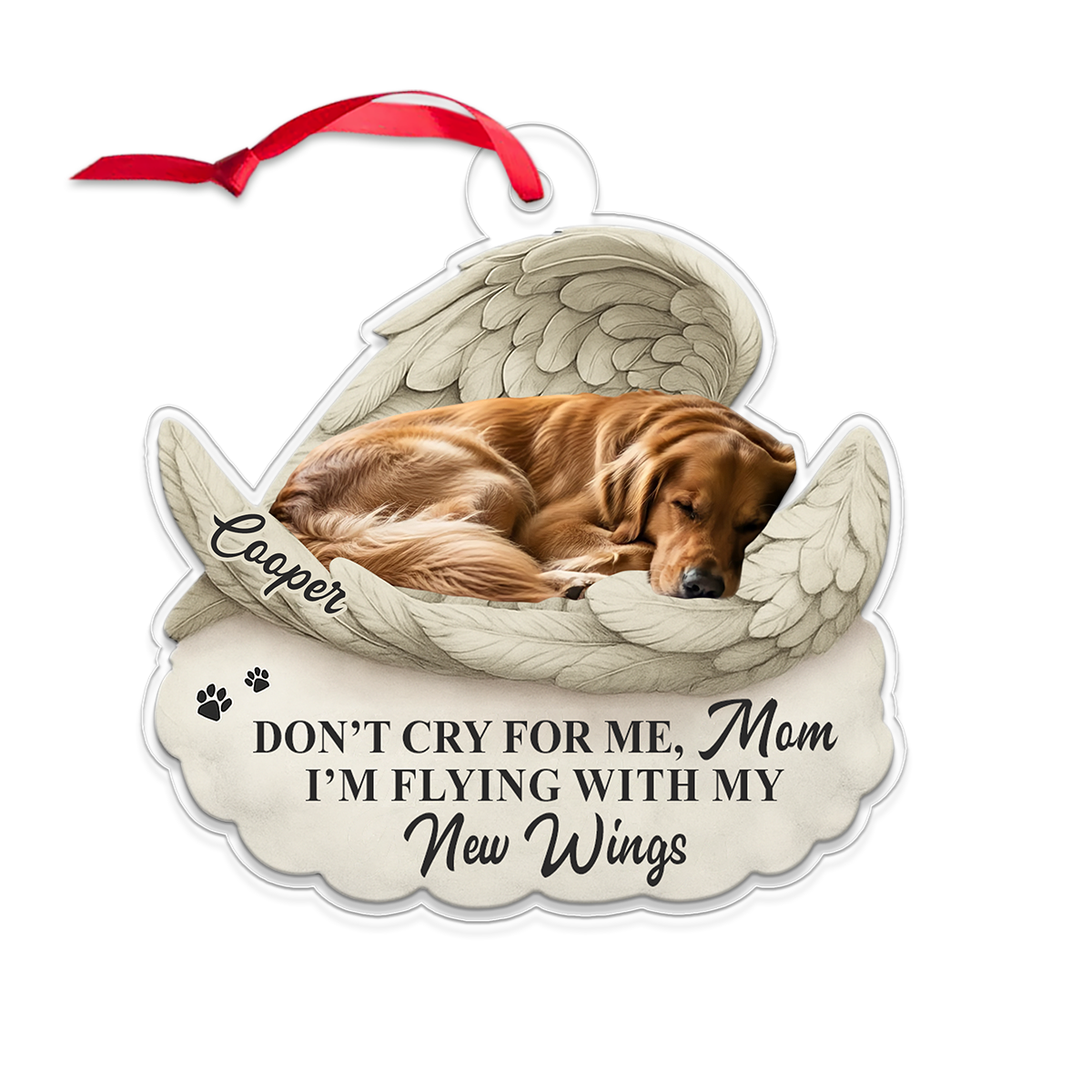 Personalized Pet Christmas Memorial Sympathy Gifts For Dogs, Cats