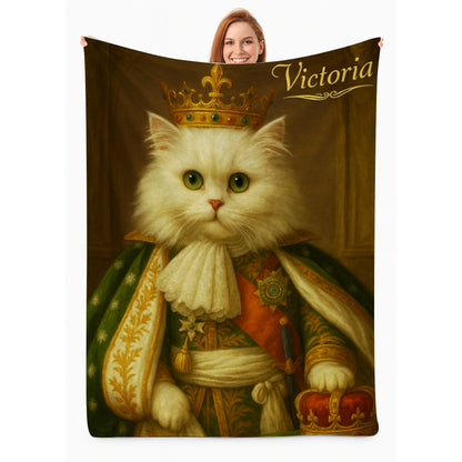 Custom Photo Napoleon Cat Blanket Gift For Cat Lovers