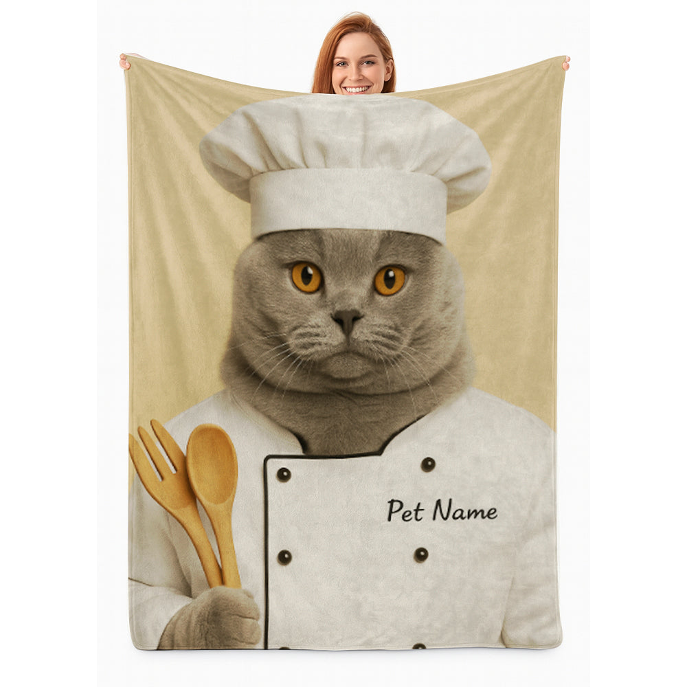 Custom Photo Cat Chef For Cat Lover