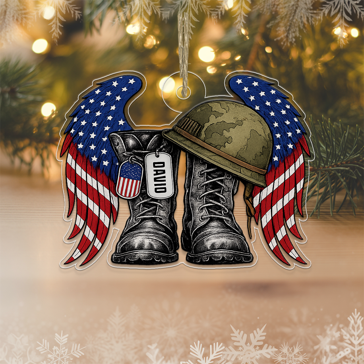 Veteran Amry USA Flag