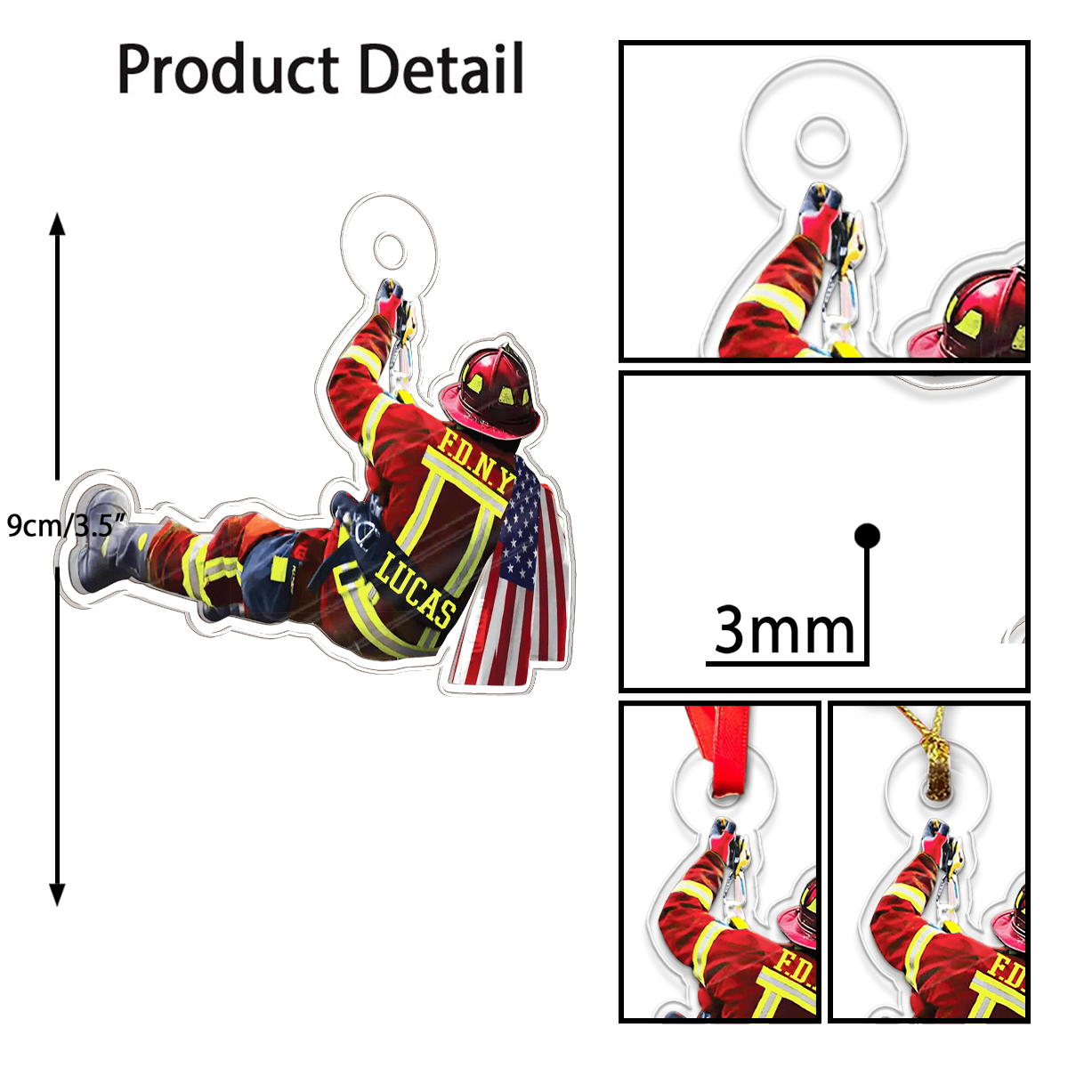 Custom Name Firefighter Gift