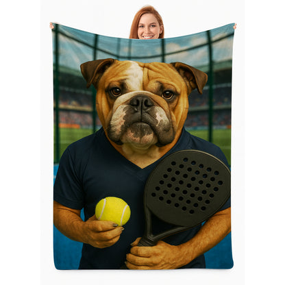 Custom Photo Paddle Player Dog BlanketGift For Dog Lovers