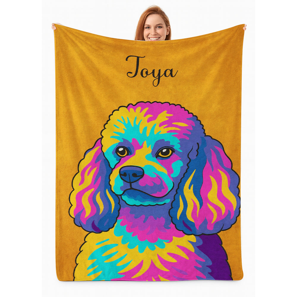 Custom Photo Minimalist Dog BlanketGift For Dog Lovers