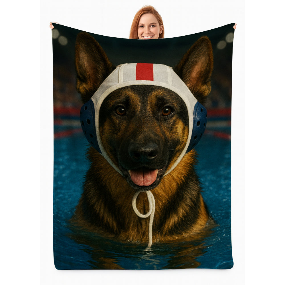 Custom Photo Swimmer Dog BlanketGift For Dog Lovers