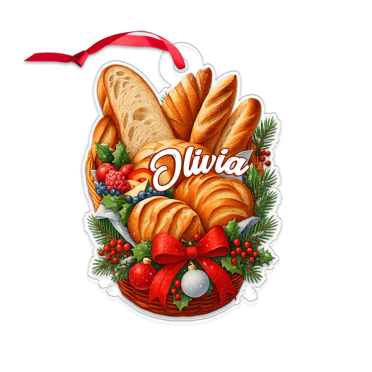 Custom Name Bread Christmas