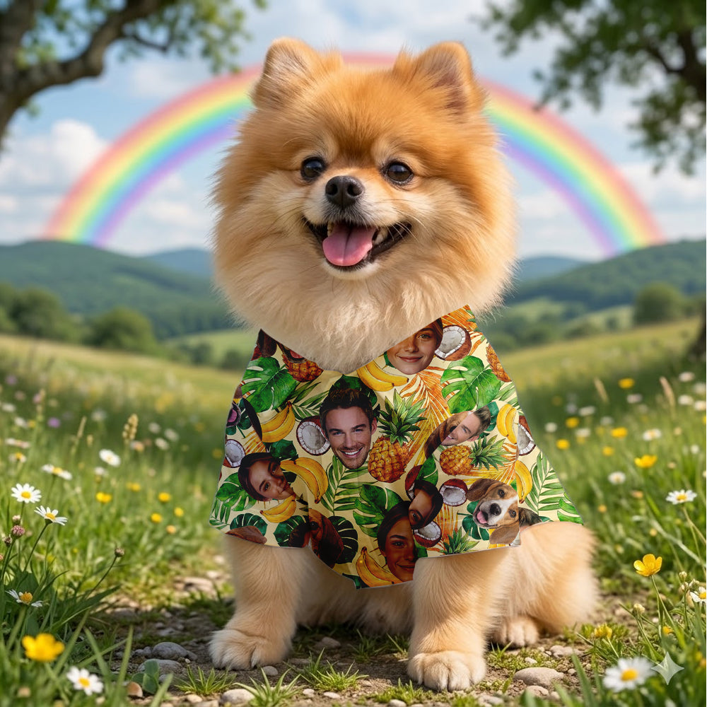 Custom Dog & Cat Tropical Shirt, Personalized Hawaiian Shirt, Summer Family Gift THUC99