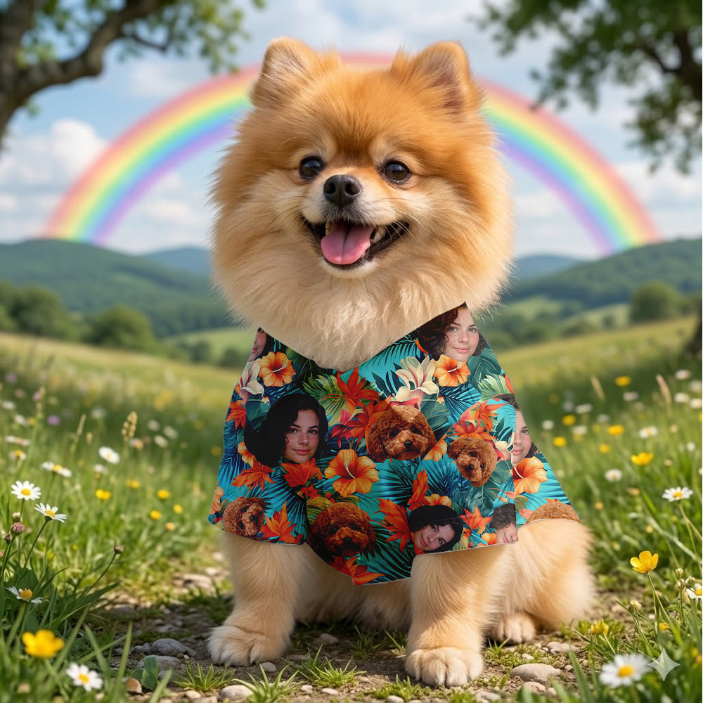 Personalized Photo Dog Hawaiian Shirt, Custom Cat Aloha Shirt, Summer Holiday Gift THUC99