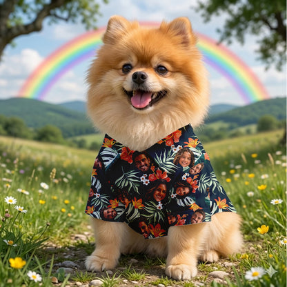 Custom Photo Summer Hawaiian Shirt, Personalized Aloha Shirt, Tropical Family Gift THUC99