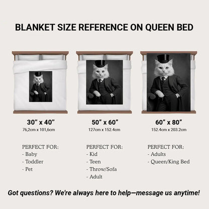 Custom Photo Gentleman Cat Gift For Cat Lovers