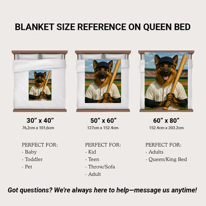 Custom Photo Baseball Player Dog Gift For Dog Lovers