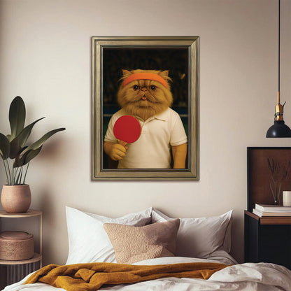 Custom Photo Table Tennis Cat Gift For Cat Lovers
