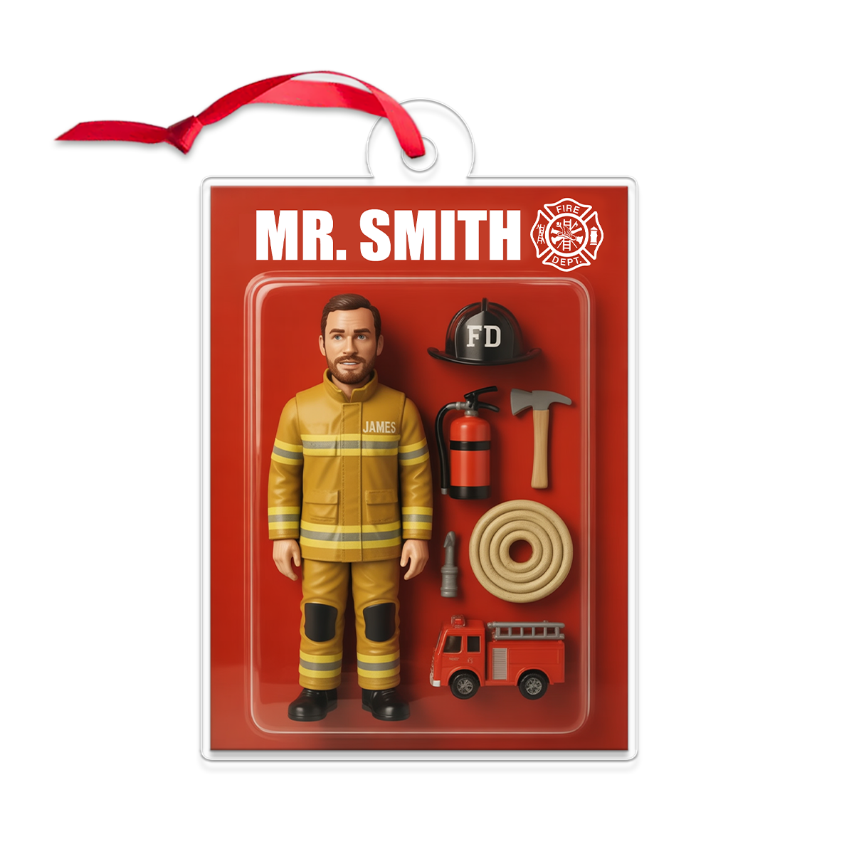 Custom Photo US Firefighter