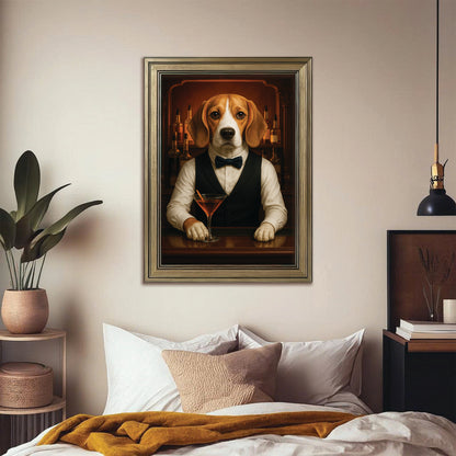 Personalized Dog Portrait Bartender