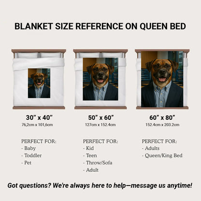 Custom Photo Software Developer Dog BlanketGift For Dog Lovers