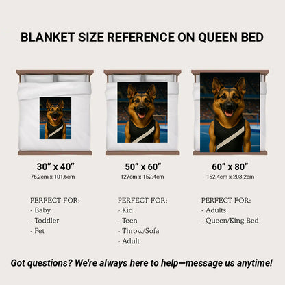 Custom Photo Gymnast Dog BlanketGift For Dog Lovers