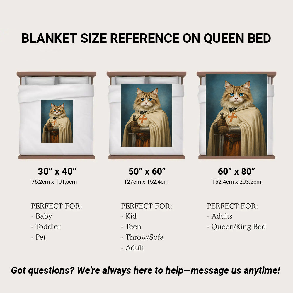Custom Photo Priest Cat Blanket Gift For Cat Lovers