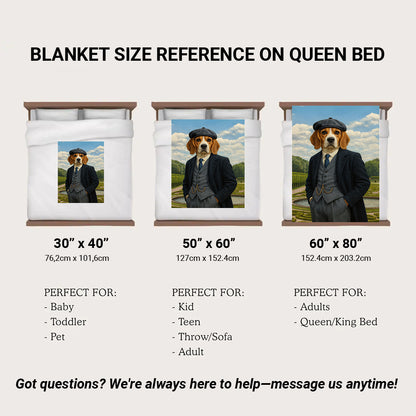 Custom Photo Pawky Blinder Dog Canvas