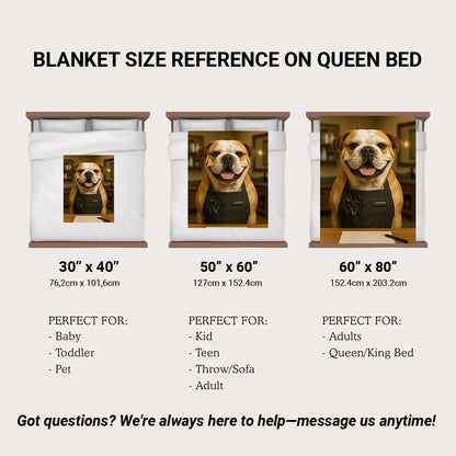 Custom Photo Groomer Dog BlanketGift For Dog Lovers
