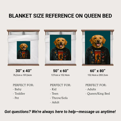 Custom Photo Dog Rock n Roll Canvas
