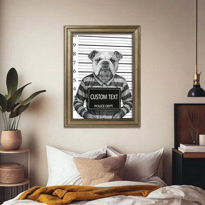 Custom Photo Dog Wanted By Pawlice Canvas Framed Wall Art Framed Wall Art _ Gifts For Dog Lovers