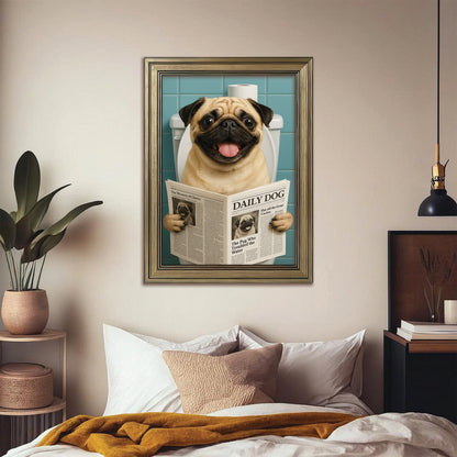 Custom Photo Dog Toilet Bathroom
