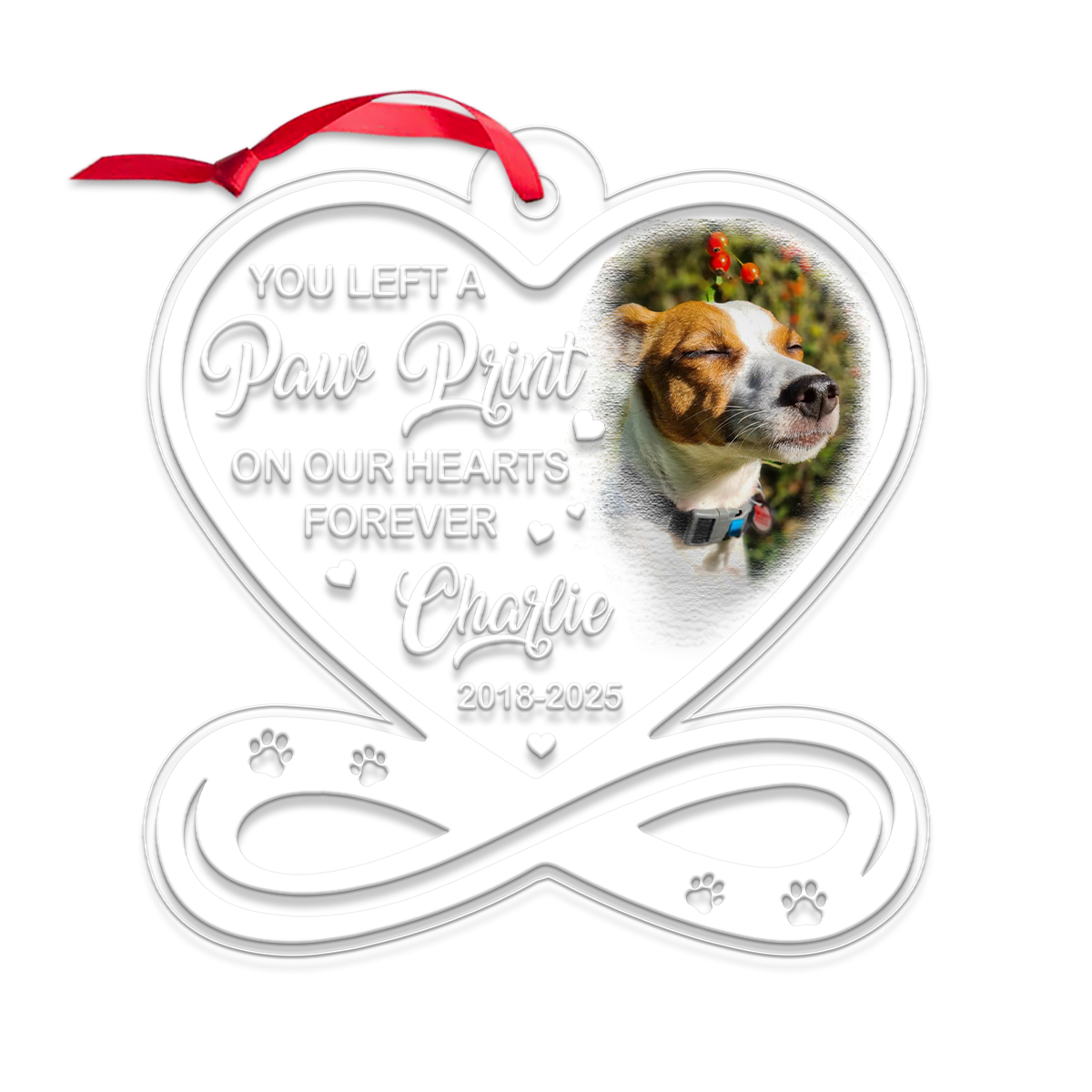 Custom Photo And Name Dog Memorial