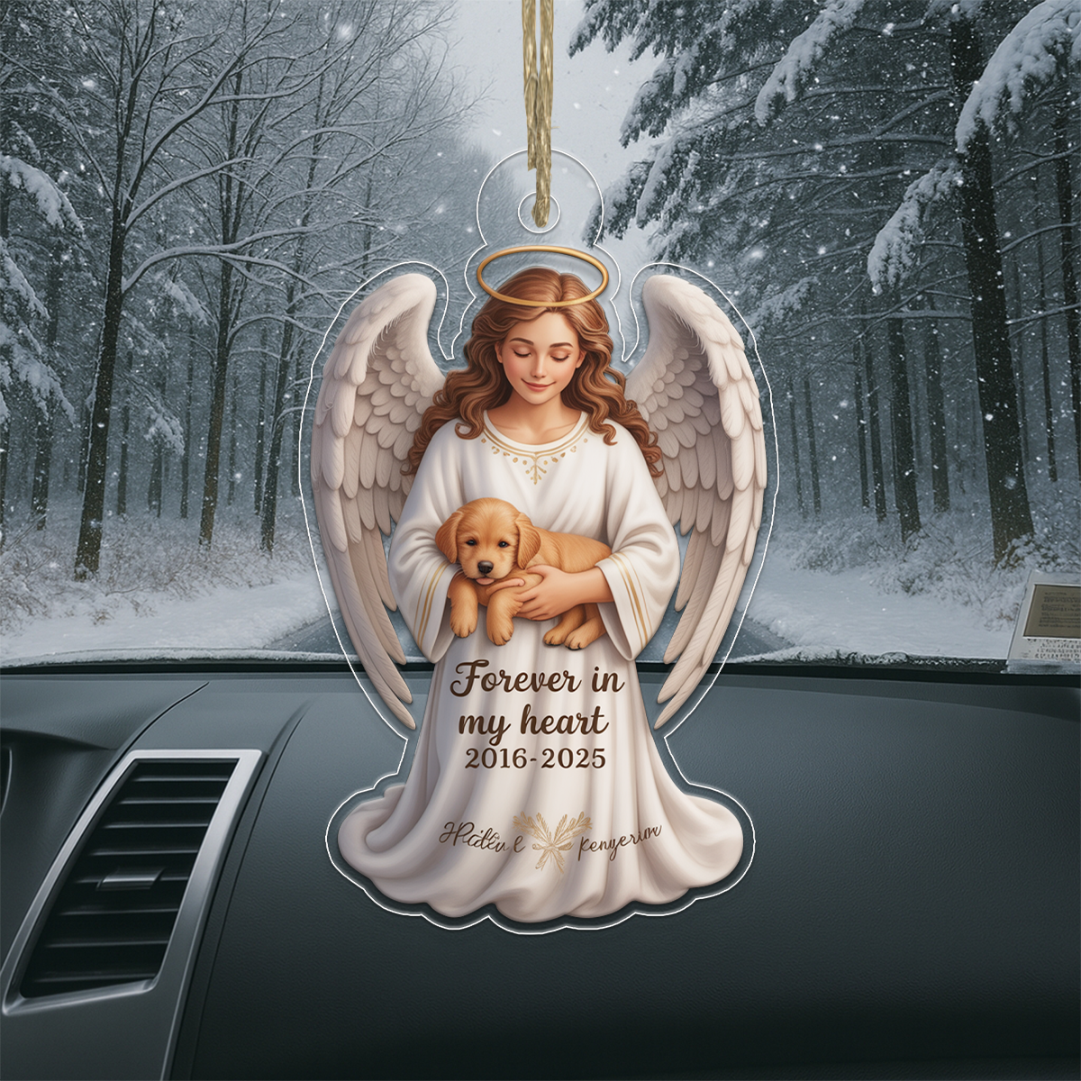 Personalized Pet Christmas Memorial Sympathy Acrylic Ornament Christmas Gift
