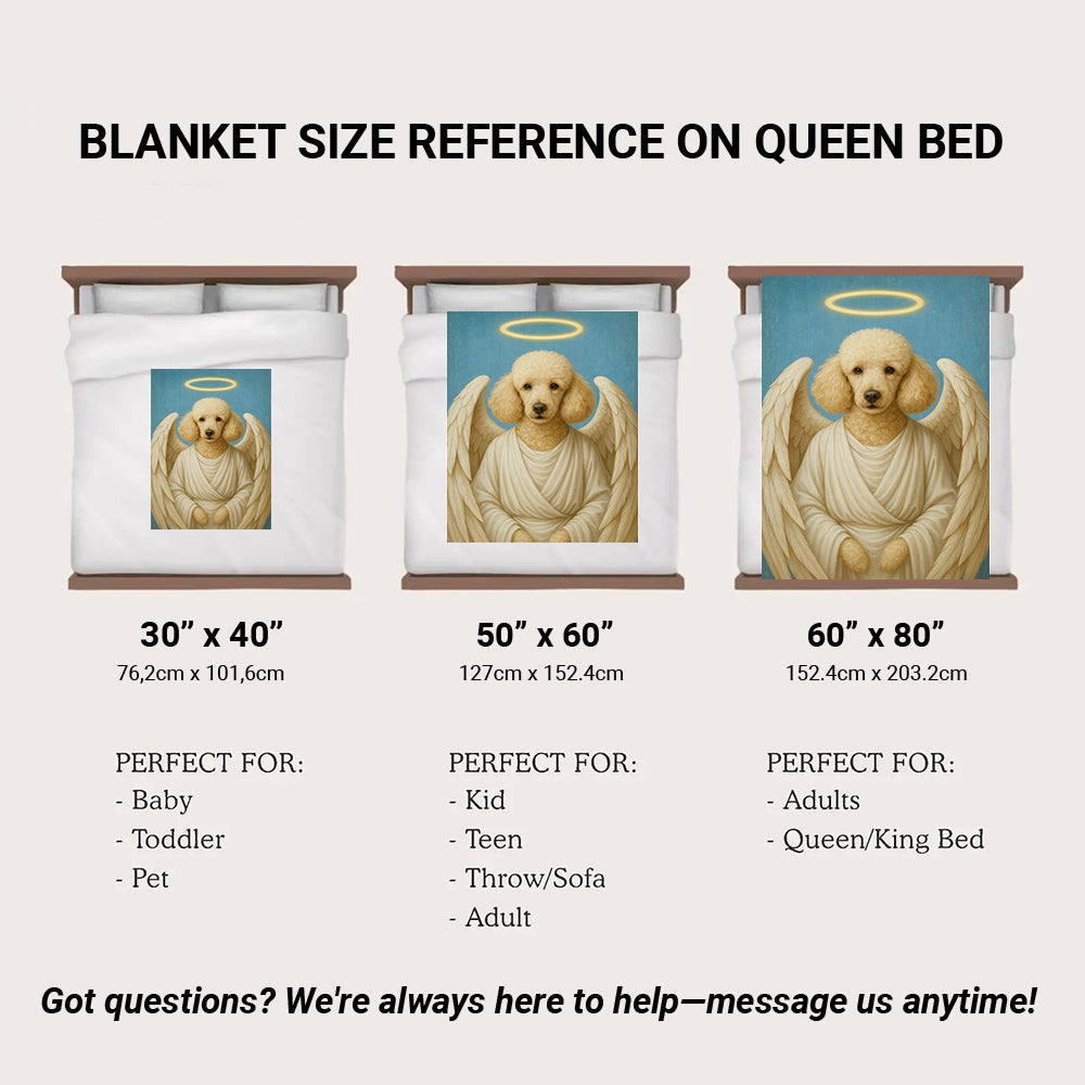Custom Dog Photo Memorial Blanket For Dog Lover