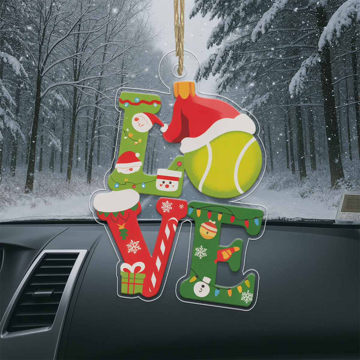 Personalized Tennis Ball Love