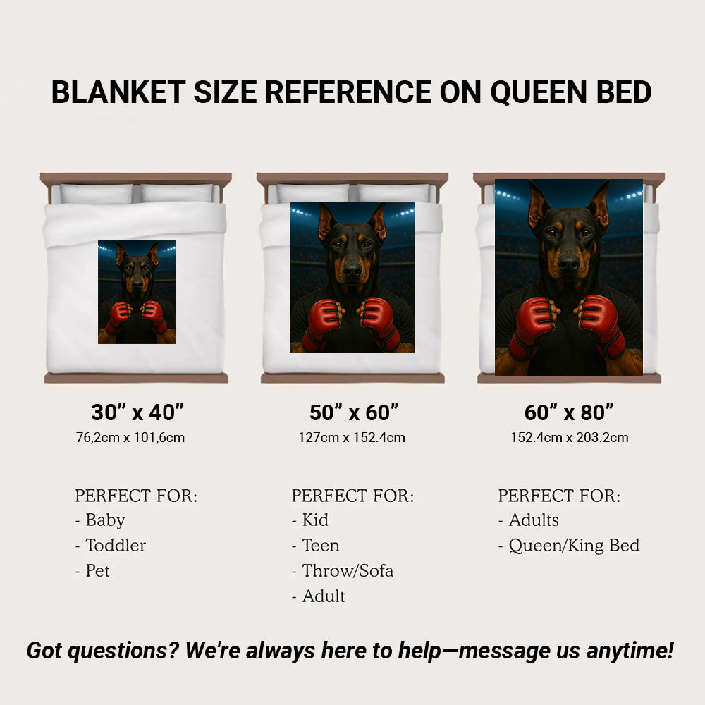 Custom Photo Mma Dog BlanketGift For Dog Lovers