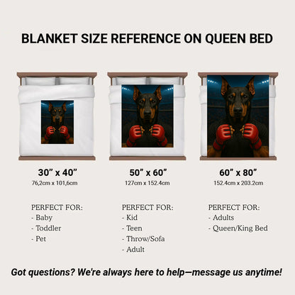 Custom Photo Mma Dog BlanketGift For Dog Lovers
