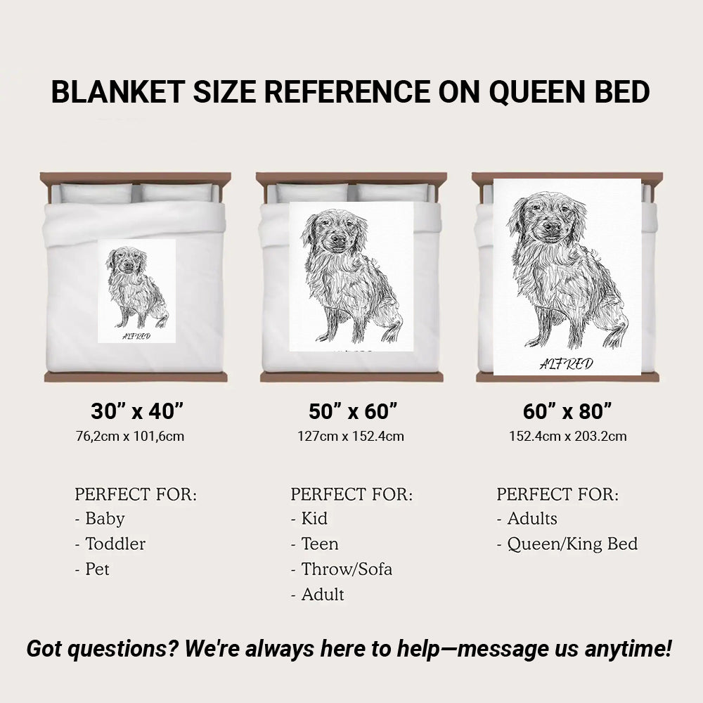 Custom Photo Dog Pencil Art