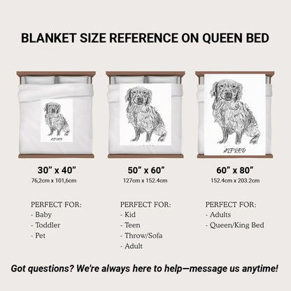Custom Photo Dog Pencil Art