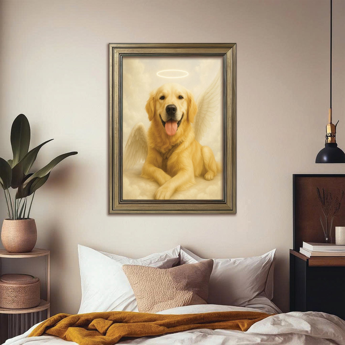 Custom Photo Dog Angel In Heaven _ Gifts For Dog Lovers