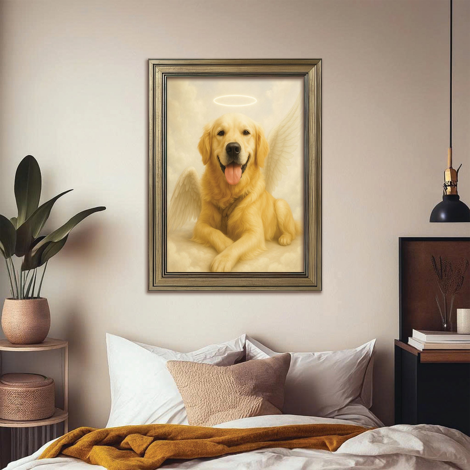 Custom Photo Dog Angel In Heaven _ Gifts For Dog Lovers